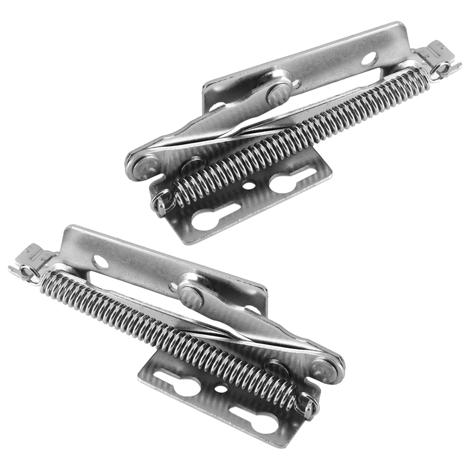 80 Degree Cabinet Hinges - 2 Pack Bridge Shaped Spring Hinges for Foldable Sofa Beds, Full Overlay Cupboard Doors & Furniture - Heavy Duty Spring Loaded Hinges for Smooth Opening/Closing - Perfect for Sofa Beds, Murphy Beds, Cabinets & Storage Furniture