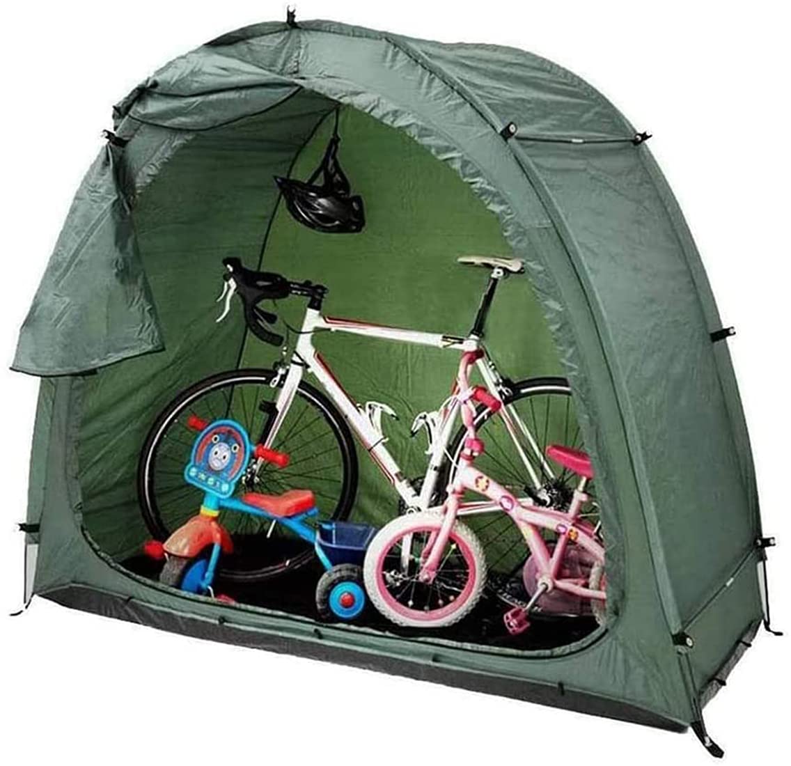 HUHULALA Waterproof Outdoor Bike Tent - Portable Reusable Bicycle Cover Storage Shelter with Oxford Coating (78x32x65 Inches) - Perfect for Garden Shed, Lawn Mower & Outdoor Equipment Protection