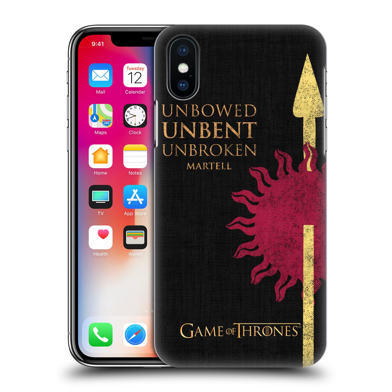 Officially Licensed HBO Game of Thrones Martell House iPhone X/Xs Hard Case | Durable Protective Cover for Apple iPhone X & Xs | Perfect for GOT Fans, Cosplay & Fantasy Lovers