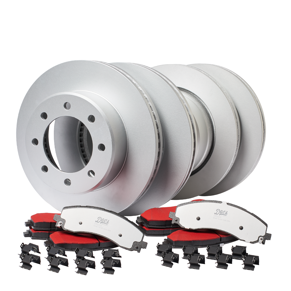 High-Performance Doc's Diesel Front & Rear Brake Pads and Rotors Kit for 2019-2024 RAM 6.7L/5.9L Cummins - Perfect for Heavy-Duty Towing & Off-Road Adventures