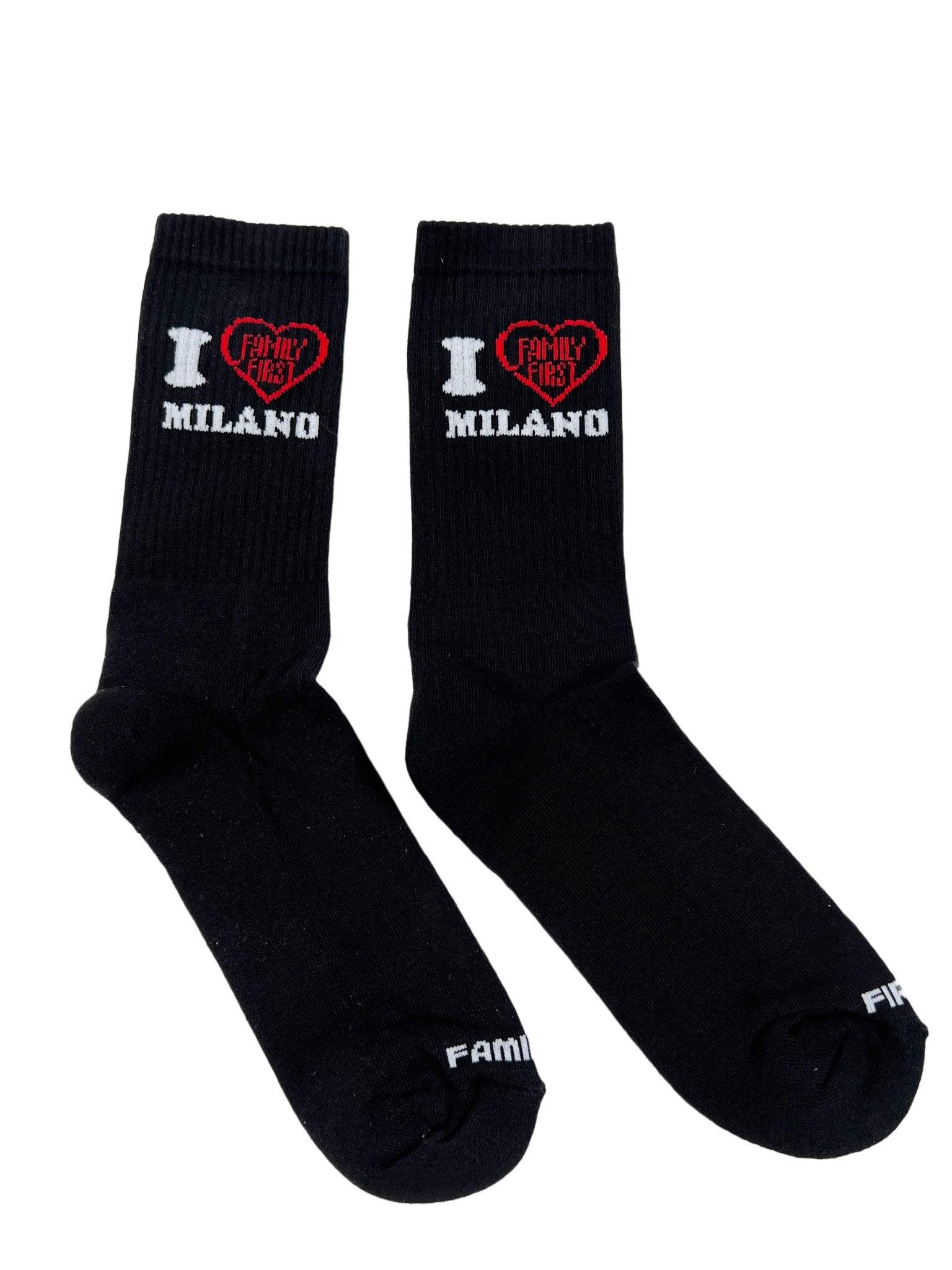 Family First SF32Bk Black Socks with Spoon Design - Comfortable & Durable for Men, Women & Kids - Perfect for Home, Office & Outdoor Activities