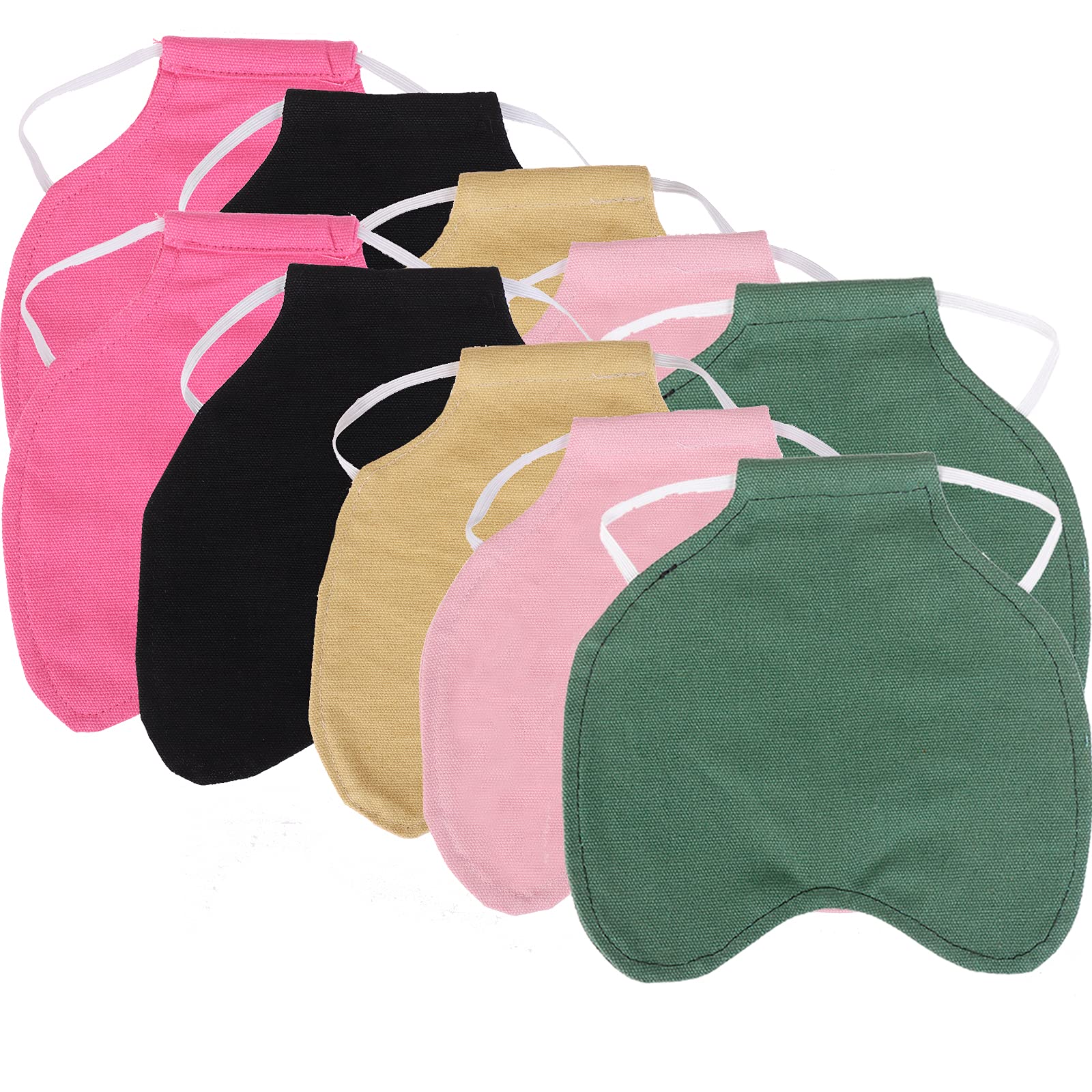 10 Pack Chicken Saddle Hen Apron - Feather Protector with Adjustable Elastic Straps for Small & Medium Hens (7.48x7.48in) - Prevent Pecking & Mating Injuries for Backyard Chickens