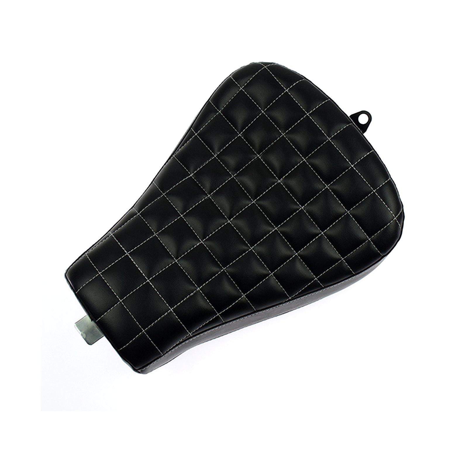HD BUBALUS Motorcycle Front Solo Seat Cushion - Checkered Design for Harley Sportster XL883 XL1200 X48 72 - Comfortable Rider Pad for Long Distance Cruising & City Riding