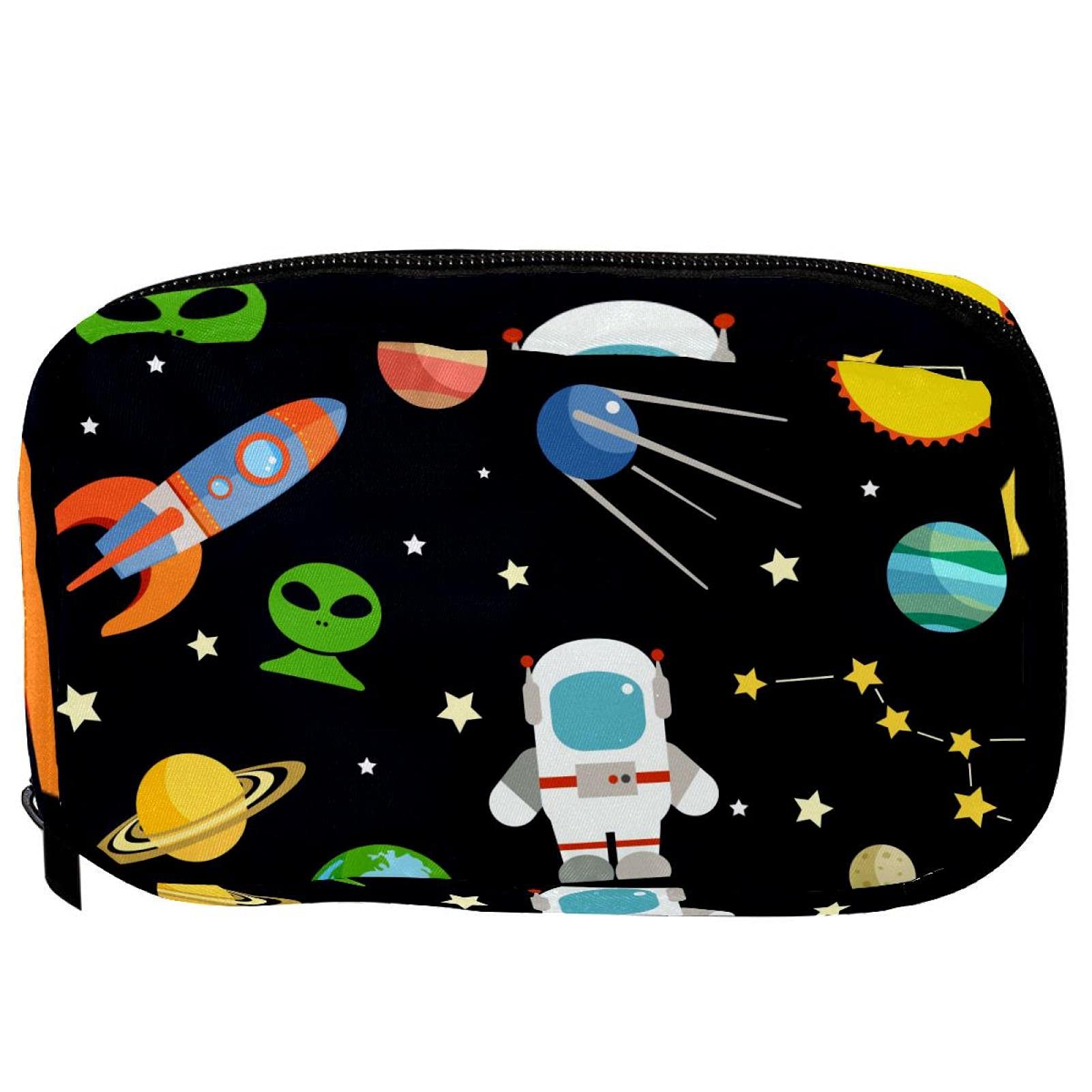 Women's Space Astronomy Toiletry Bag - Travel Cosmetic Pouch for Makeup & Pencils