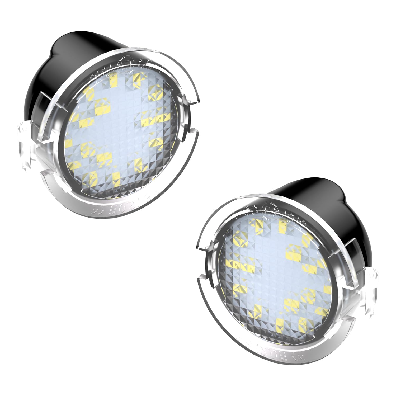 RUXIFEY LED Side Mirror Puddle Lights 6000K White - Compatible with Ford F150, Explorer, Edge, Expedition, Flex, Fusion, Taurus X - 2-Piece Set - Enhance Night Visibility & Style for Your Truck or SUV