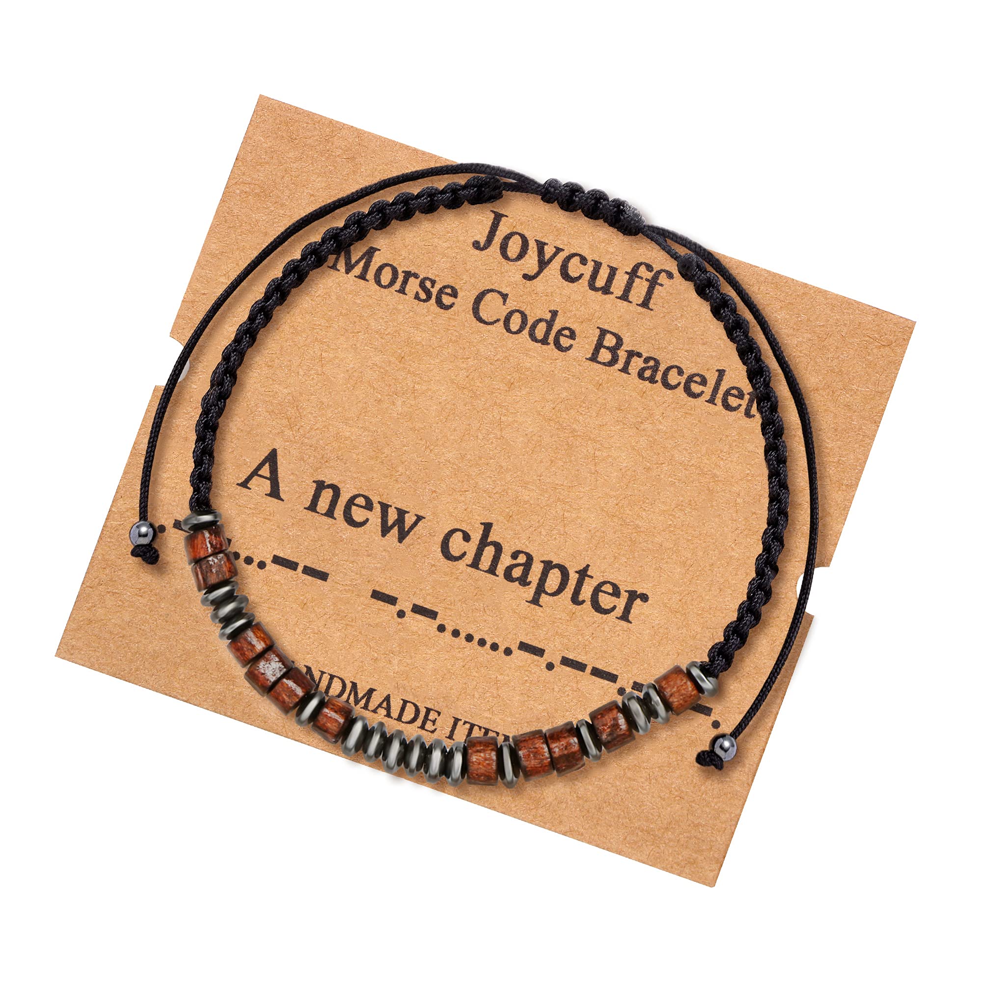 Morse Code Bracelet for Men & Women - Adjustable Silk Beaded Wrap Bracelet - Inspirational Jewelry Gift for Her, Mom, Wife, Sister, Daughter - Best Friend & Family Present - Perfect for Daily Wear, Special Occasions & Thoughtful Surprises