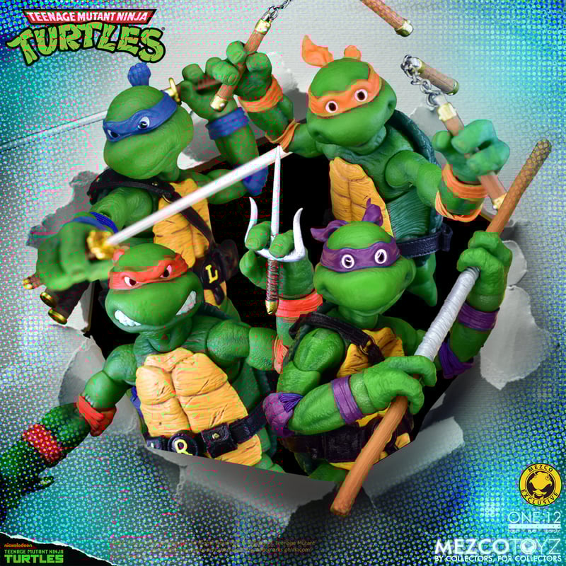 Teenage Mutant Ninja Turtles Deluxe Animated Series Action Figure - Mezco One:12 Collective - Collectible TMNT Toy for Fans & Display - Perfect for Gifts, Collections & Home Decor