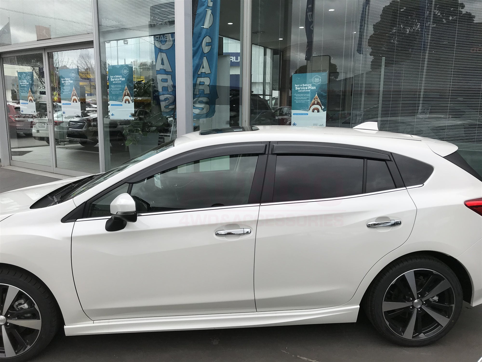 Premium Weather Shields for Subaru Impreza G5 Hatchback (2016-2022) - Durable Rain Guards & Window Deflectors for All-Season Protection - Perfect for Rainy Days & Highway Driving