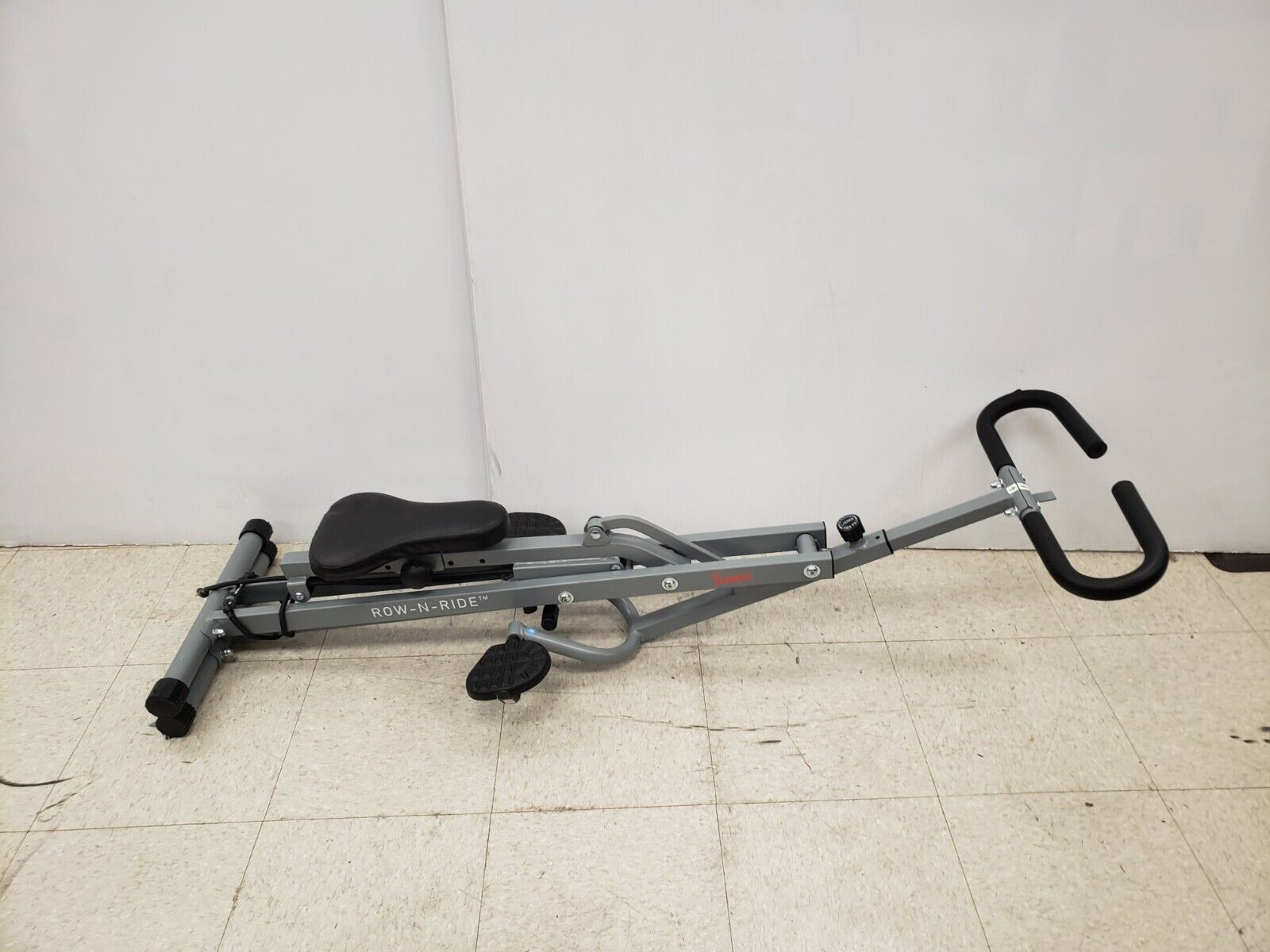 Row & Ride 077S Rowing Machine for Home Gym - Foldable Indoor Rower with Smooth Glide Resistance for Full Body Workout, Cardio Training & Weight Loss