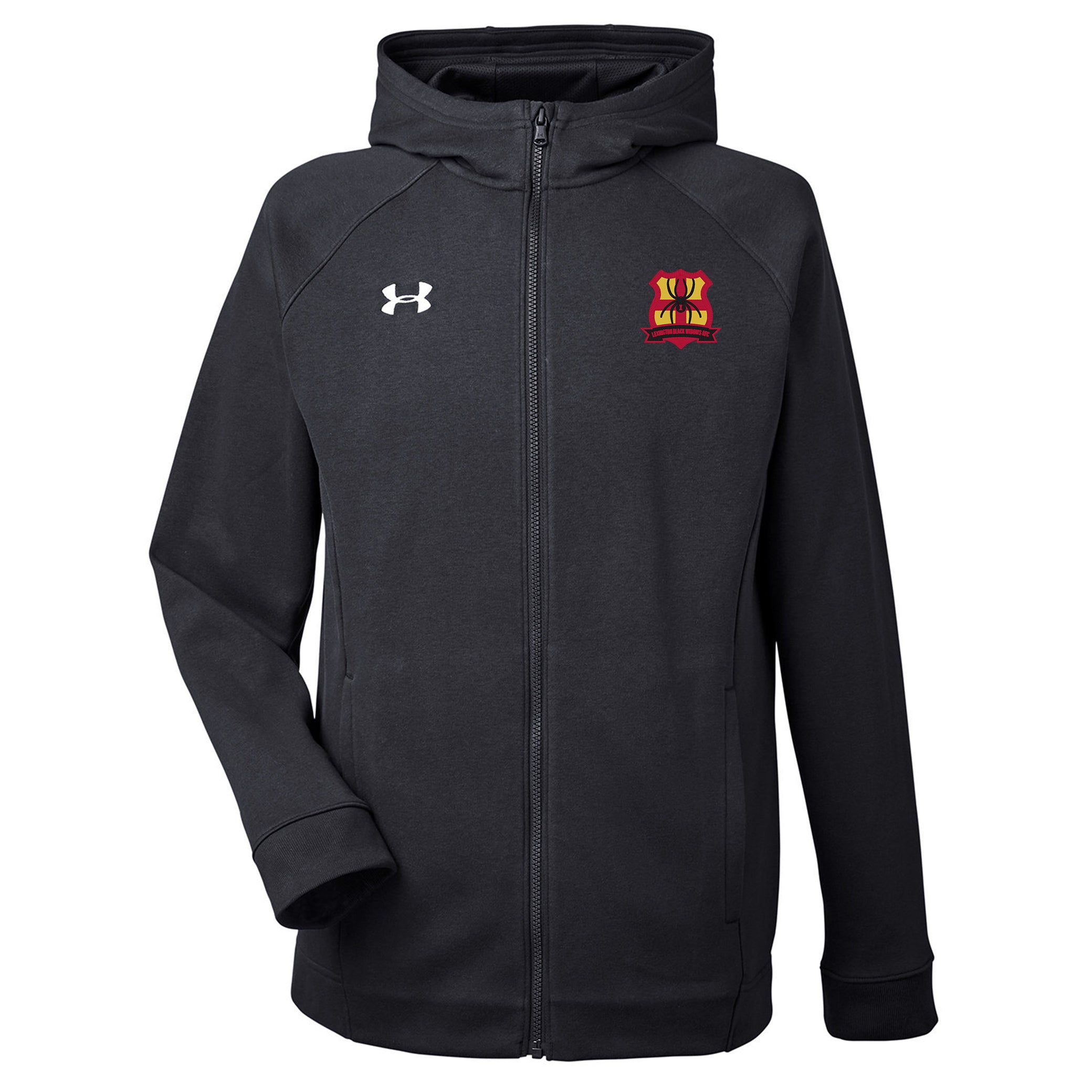 Black Widows RFC Hustle Zip Hoodie - Men's Athletic Pullover with Front Pockets | Perfect for Gym, Running & Streetwear Fashion