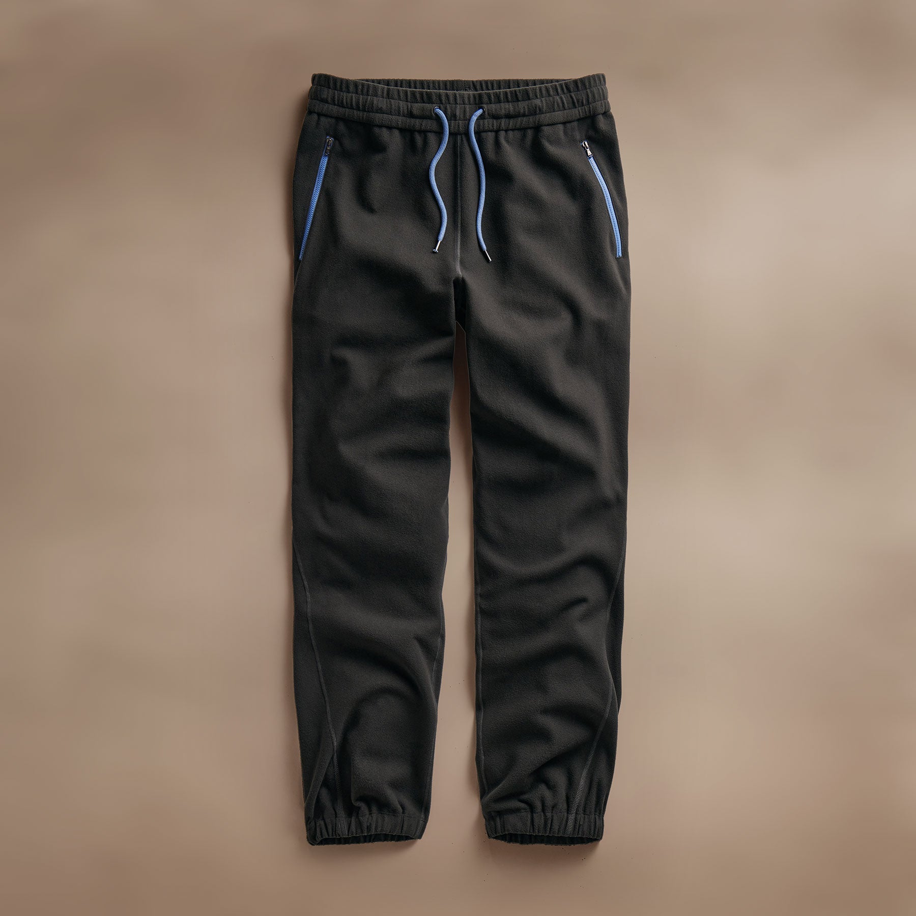 Scuba Zip Pocket Performance Pants for Men & Women - Carbon/Blue - Comfortable & Durable Workout & Yoga Pants for Gym, Running & Outdoor Activities