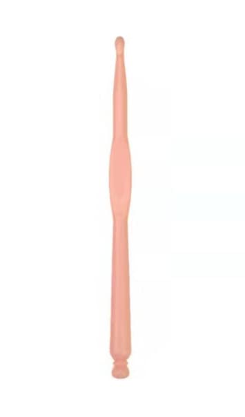 Ergonomic Plastic Handle Crochet Knitting Needles Set - 6.5mm DIY Craft Yarn Weaving Tools for Socks, Hats, Scarves, Bags & Caps | Perfect for Beginners & Crochet Enthusiasts | Home Crafting & Gift Making Projects