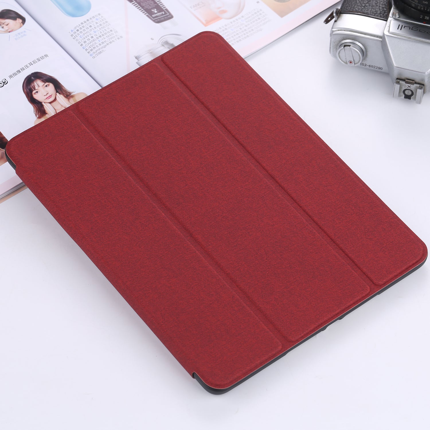 Premium iPad Pro Smart Cover - Durable & Slim Protective Case for iPad Pro 11/12.9 Inch (Red) - Perfect for Work, Travel & Everyday Use