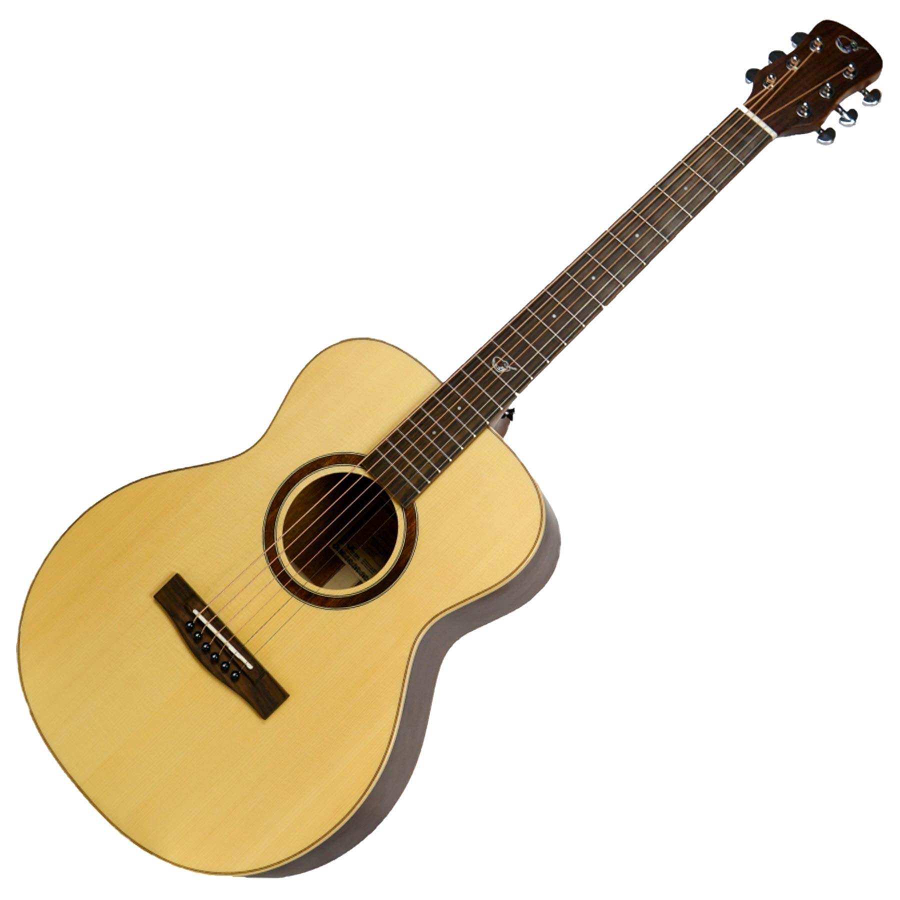 Sitka Spruce Travel Guitar RT412 – Compact Acoustic-Electric Guitar with Fixed Neck – Durable Gig Bag Included – Perfect for Road Trips, Camping & Busking