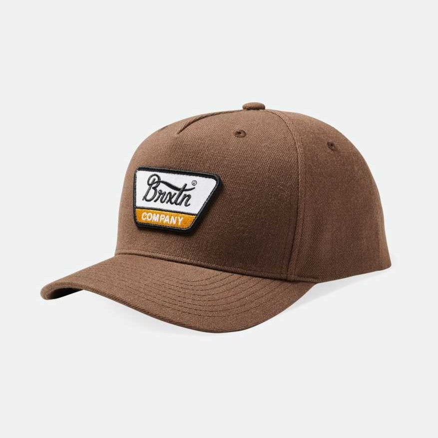 BRIXTON Linwood C Netplus MP Snapback Hat - Brown | Adjustable Baseball Cap for Men & Women | Perfect for Casual Wear, Outdoor Activities & Sports