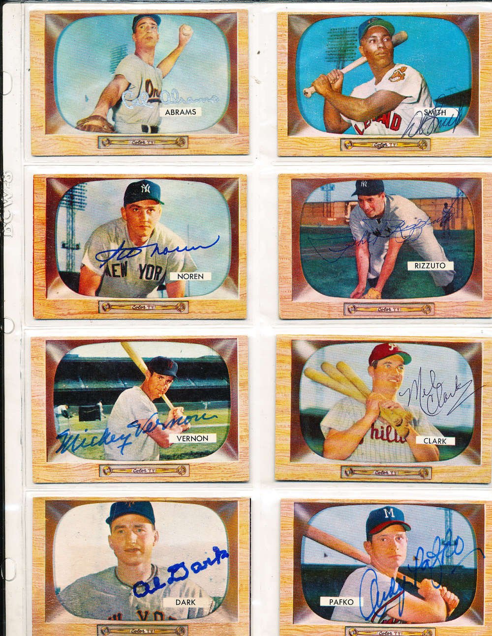 Authentic Phil Rizzuto #10 Signed 1955 Bowman Baseball Card - New York Yankees Legend - Perfect for Sports Memorabilia Collectors & Yankees Fans Display