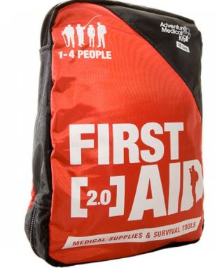 Adventure First Aid Kit 2.0 - Compact Emergency Medical Supplies for Hiking, Camping & Outdoor Activities | Waterproof & Lightweight