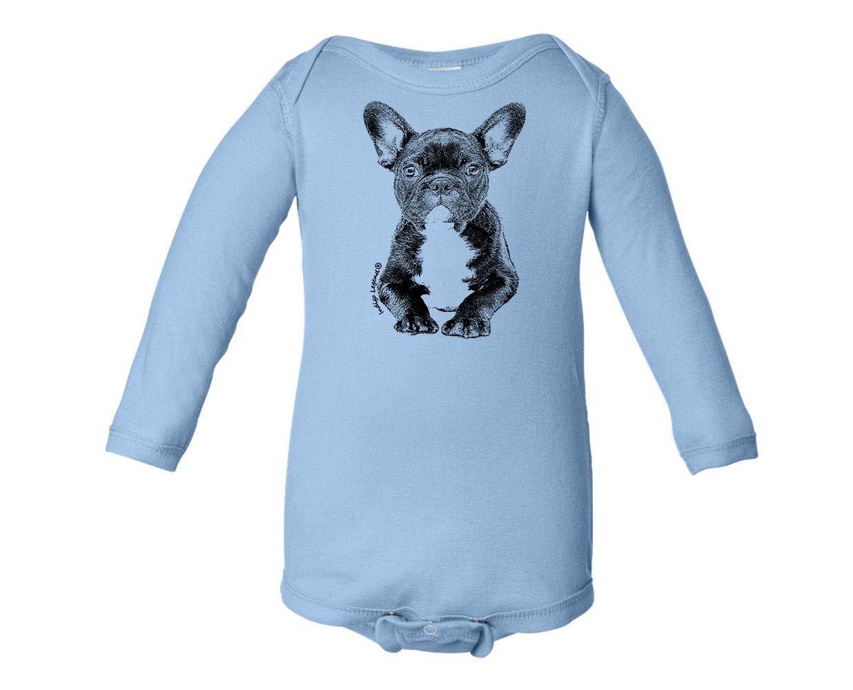 Adorable Unisex Baby French Bulldog Bodysuit - Soft Cotton Infant Onesie for Newborns & Toddlers | Perfect for Playtime, Photo Shoots & Everyday Wear