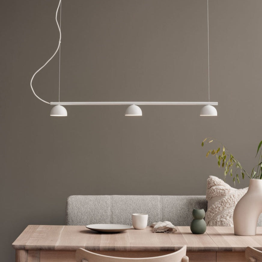 Blush Rail 3 Pendant Lamp - Modern Hanging Light Fixture for Dining Room, Kitchen Island & Bedroom Lighting