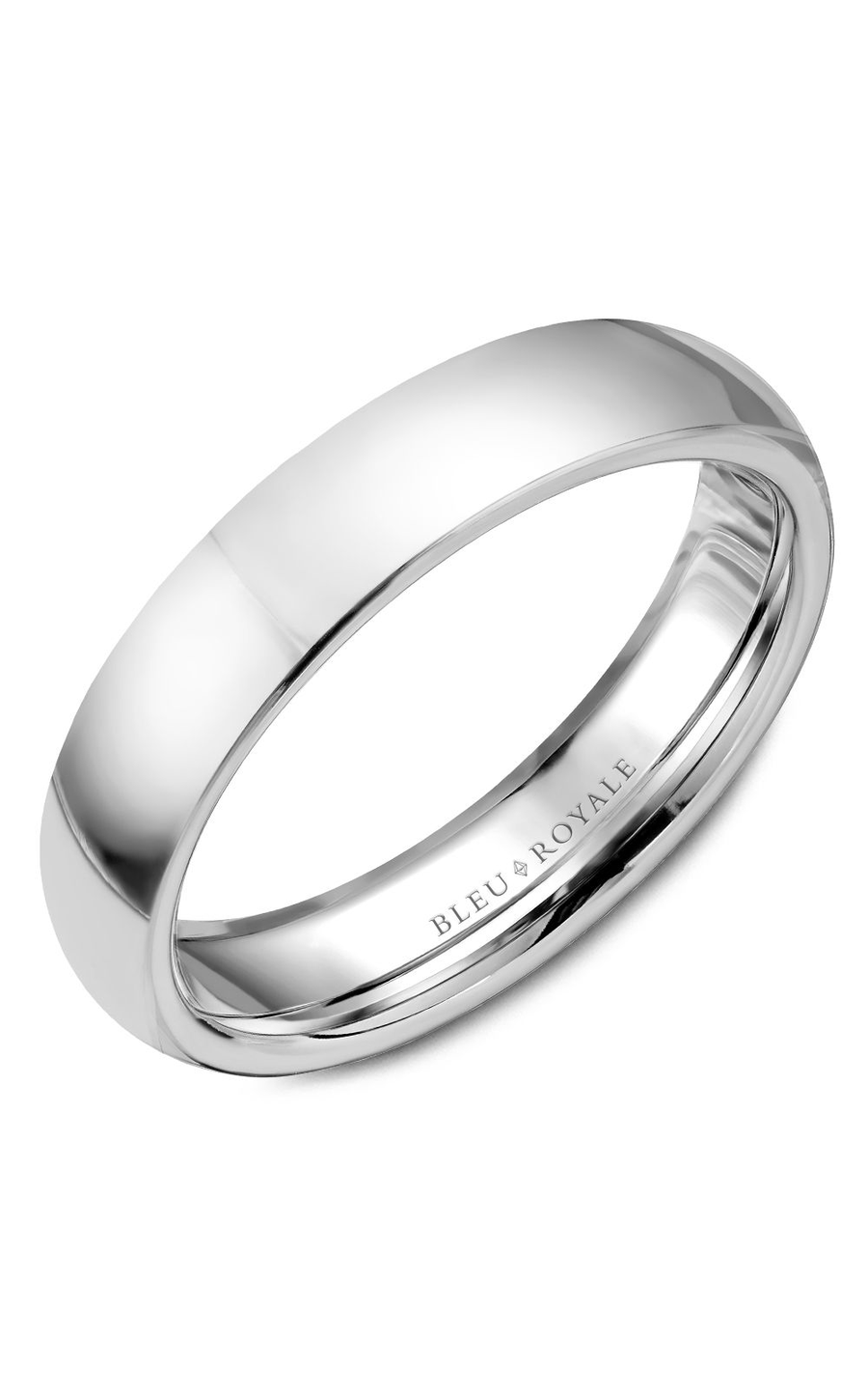 Bleu Royale Men's Wedding Band Ring - 8mm Comfort Fit Tungsten Carbide with Brushed Finish - Perfect for Engagement, Anniversary & Special Occasions