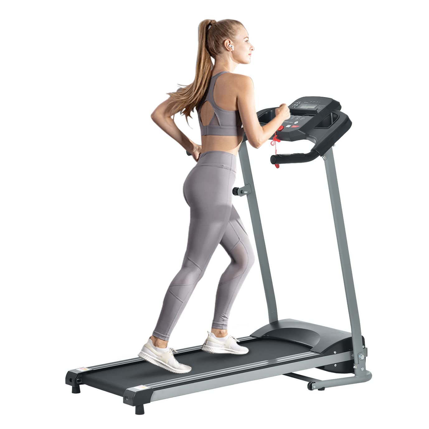 BiFanuo 2 in 1 Folding Treadmill - Smart Walking & Running Machine with Bluetooth Speakers, No Installation, Under Desk Treadmill for Home & Office - Perfect for Cardio Workouts, Walking While Working, and Small Space Fitness
