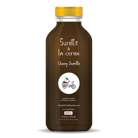 Ecole Buissonniere Pure Cherry Syrup - Natural Fruit Flavor for Cocktails, Desserts & Baking | Premium Gourmet Ingredient for Home Chefs & Mixologists