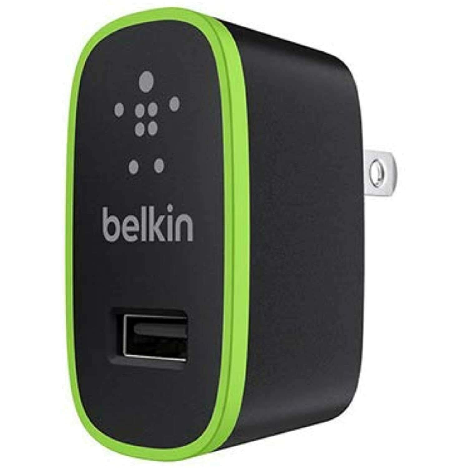Fast Charging 2.1A 10W USB Wall Charger Adapter - Black Home & Car Power Charger for iPhone, Android, Samsung - Perfect for Travel, Office & Bedroom Use