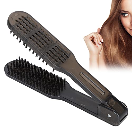 Heat-Resistant Anti-Static Dual-Sided Hair Straightening Brush - Professional Styling Tool for Women & Girls | Perfect for Home Use, Salon Styling & Travel Hair Care