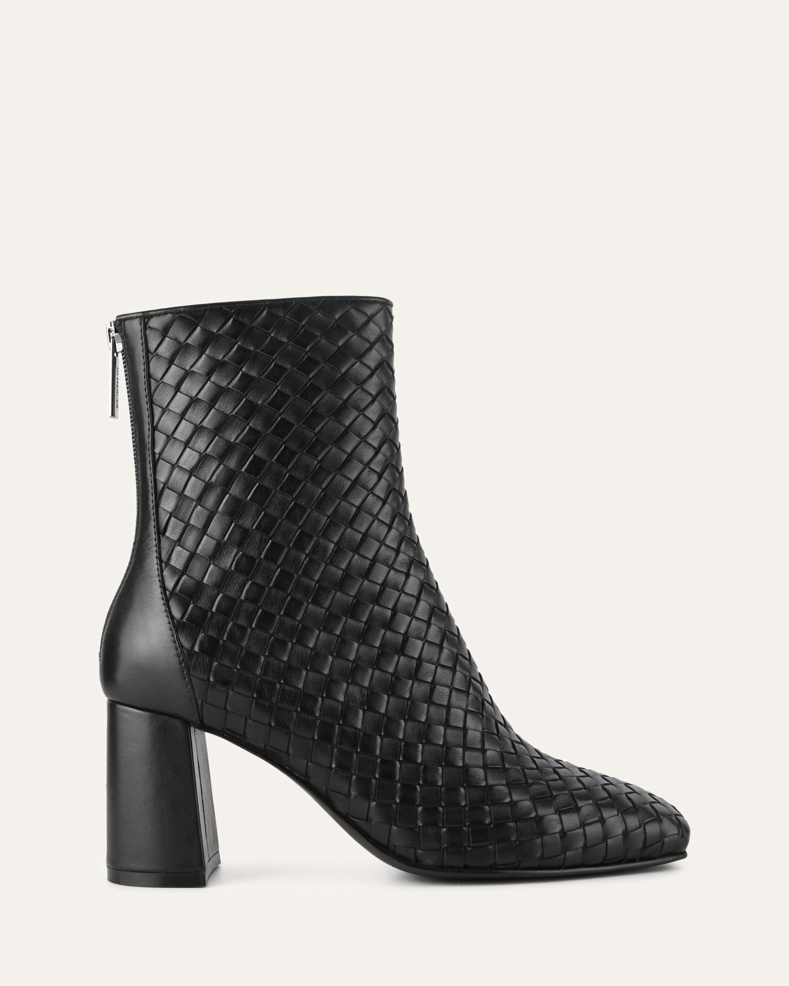 NOLA Mid Ankle Boots for Women - Black Leather Booties with Comfortable Cushioning | Perfect for Casual Outfits, Office Wear & Fall Fashion