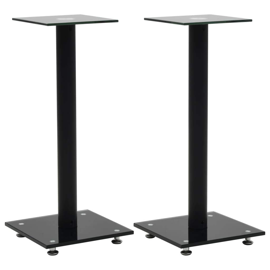 FAMIROSA Universal Studio Monitor Stands for Desk - Adjustable Speaker Stands for Hi-Fi Loudspeakers, Bookshelf & Computer Speakers (Pair) - Perfect for Home Studio, Gaming Setup & Office Workspace