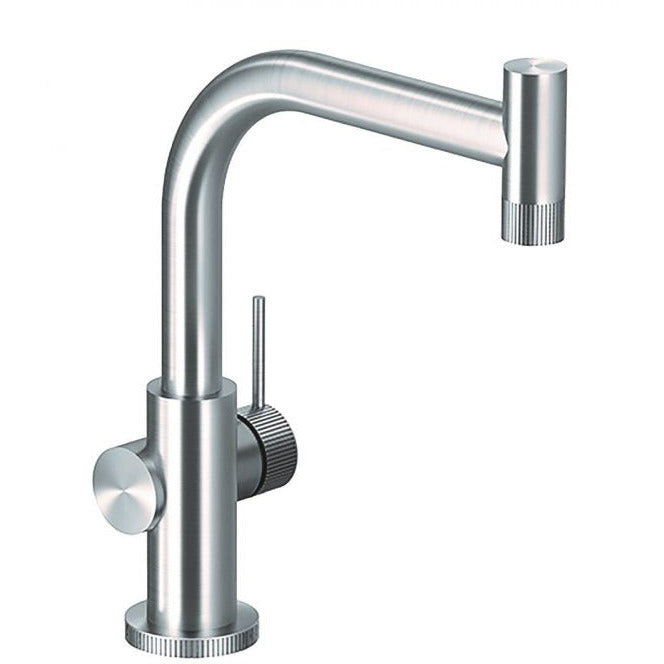 Hamat KNBA 4000 BSS Modern Brushed Stainless Steel Bar Faucet - Perfect for Kitchen Sink, Wet Bar & Commercial Use