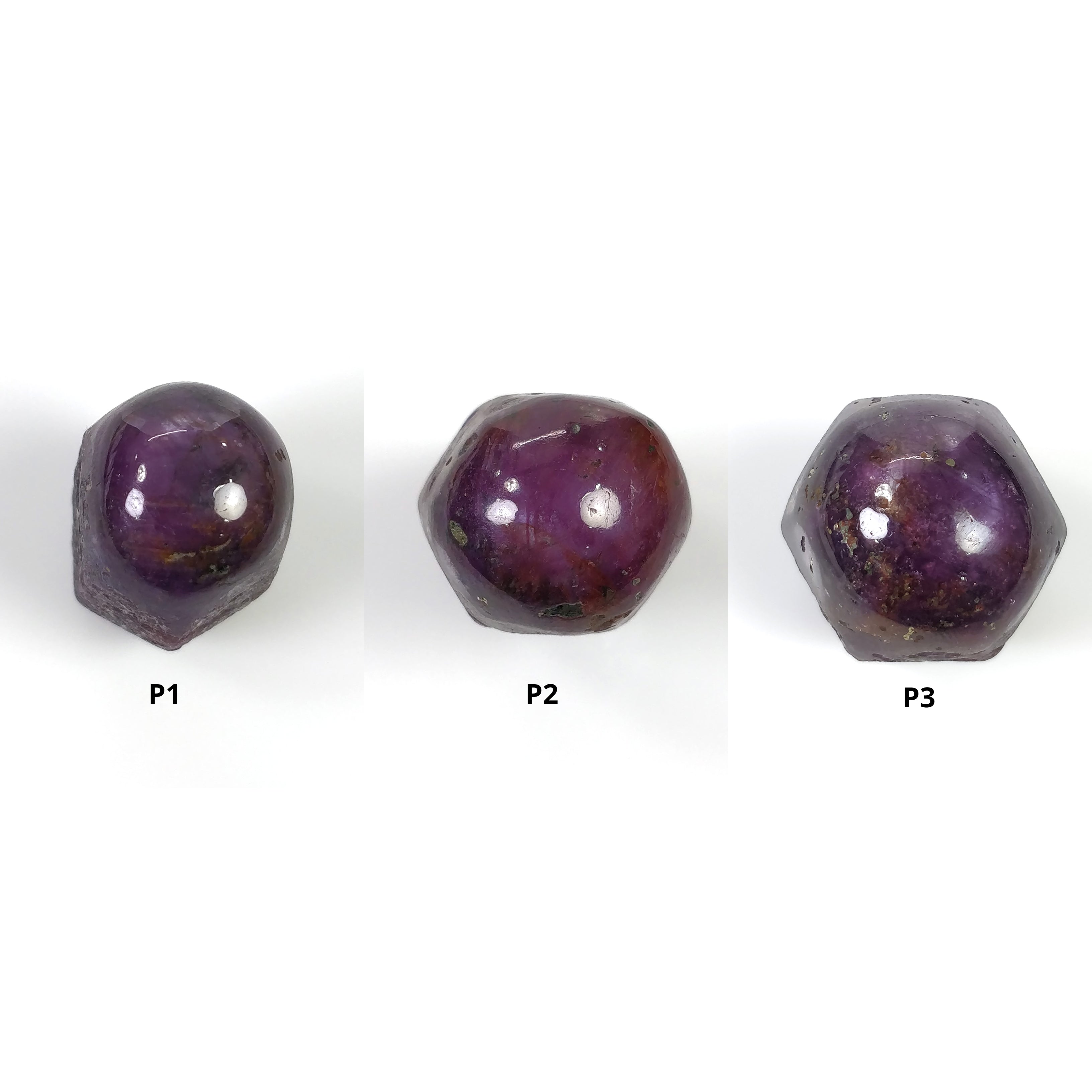 Natural Untreated Raw Ruby Gemstone Wand - 22mm to 29mm Hexagon Purple Red Ruby Specimen for Crystal Healing, Meditation & Energy Work | Rough Ruby Wand for Reiki, Chakra Balancing & Spiritual Practices