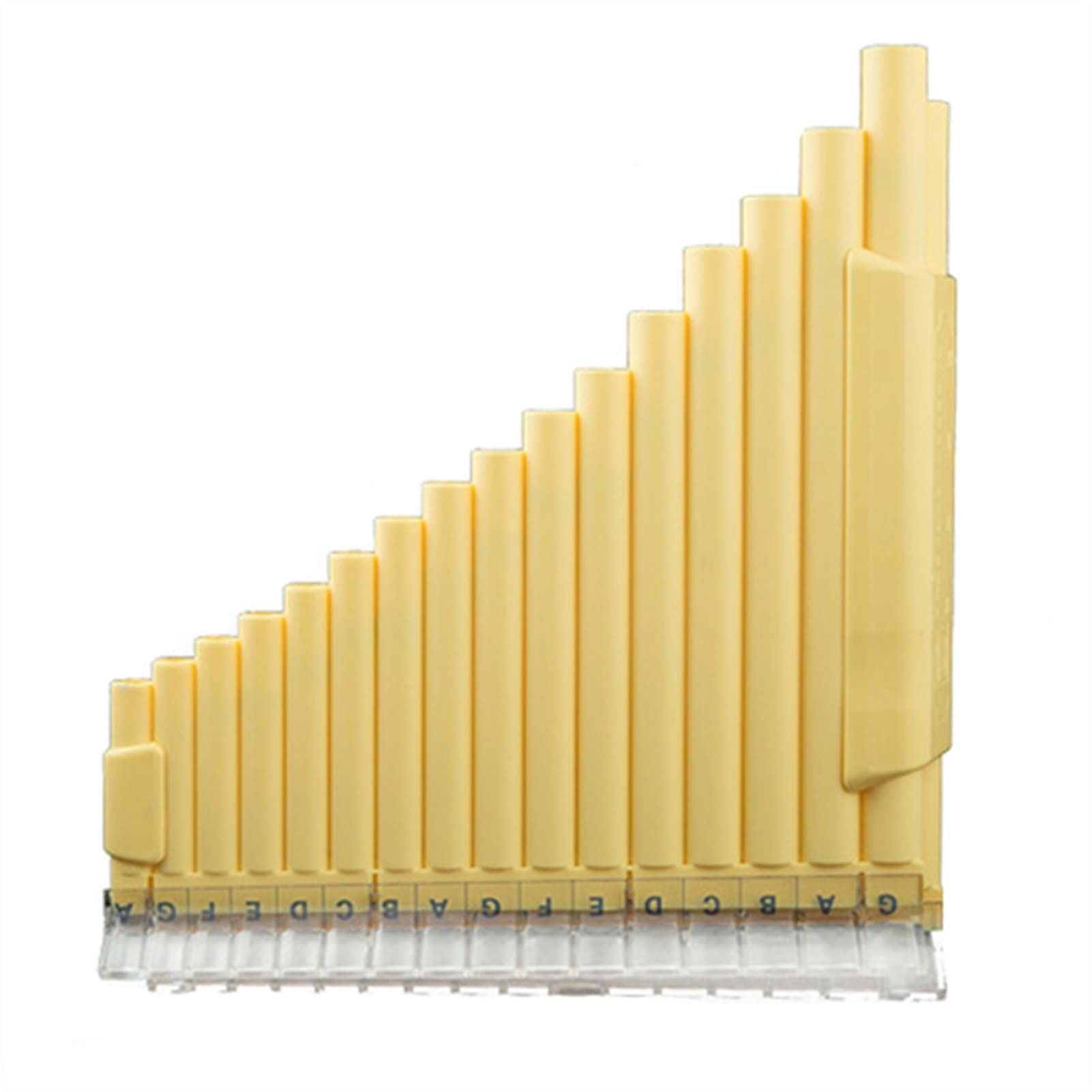 Pan Flute Instrument - 16 Pipe Double Pan Flute with 32 Tones - Professional Woodwind Musical Instrument for Performances, Meditation & Music Therapy