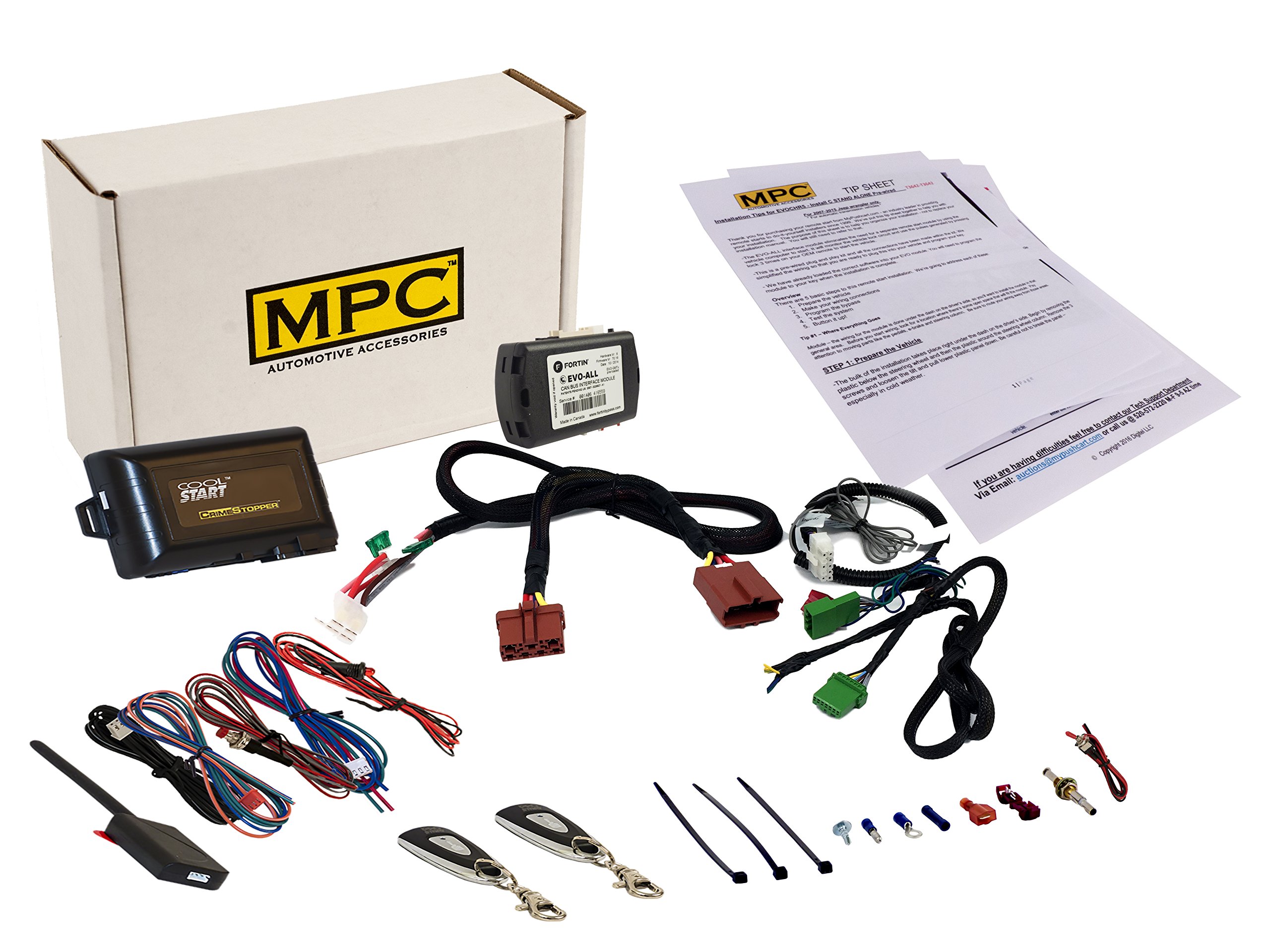 MPC Complete 1-Button Remote Start Kit for Acura RDX 2007-2010 - Easy Installation with T-Harness & Preloaded Firmware - Perfect for Cold Weather & Keyless Entry Convenience
