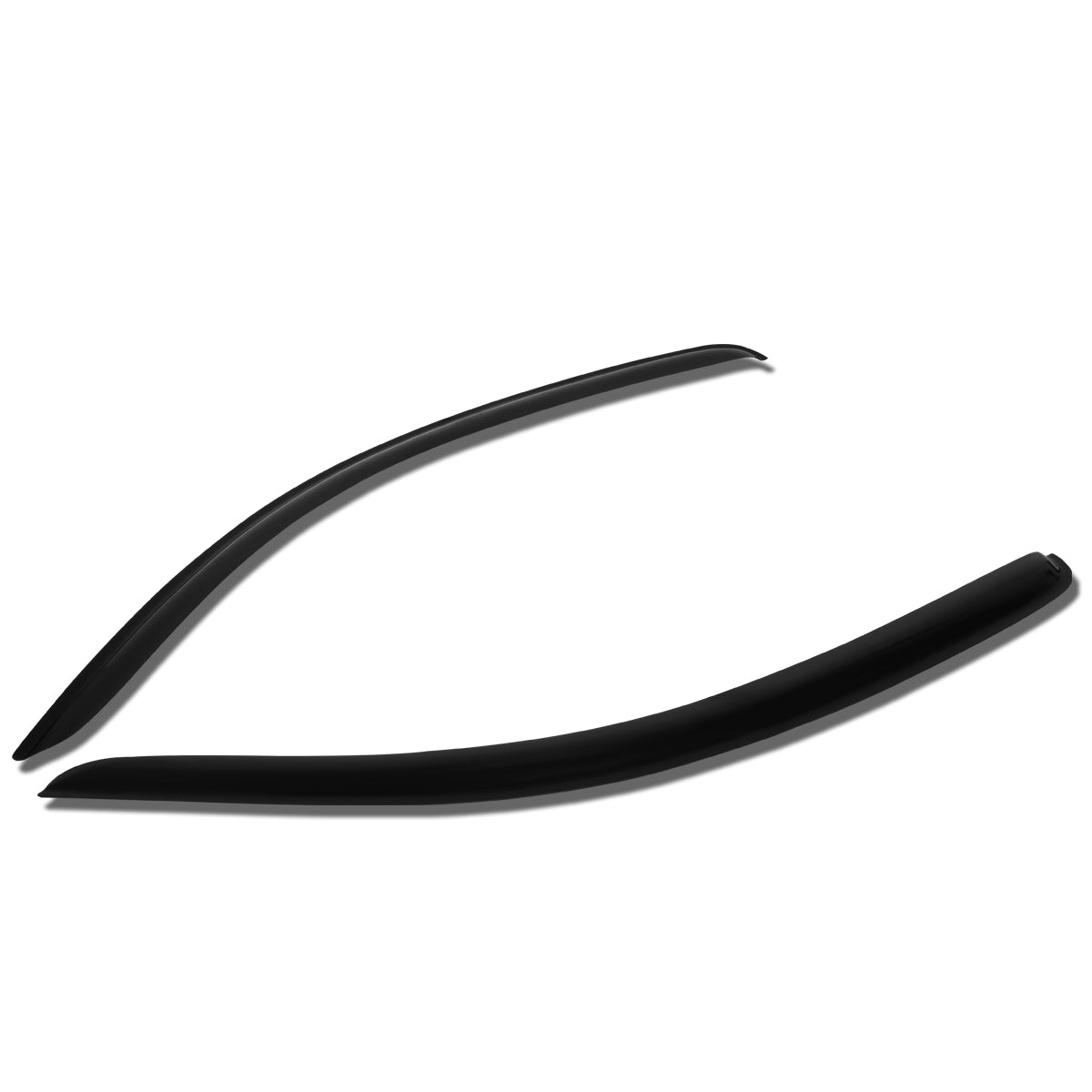 10-14 Ford Mustang Wind Deflectors - Smoked Acrylic Window Visors & Rain Guards (Pair) - Reduce Wind Noise & Block Rain While Driving