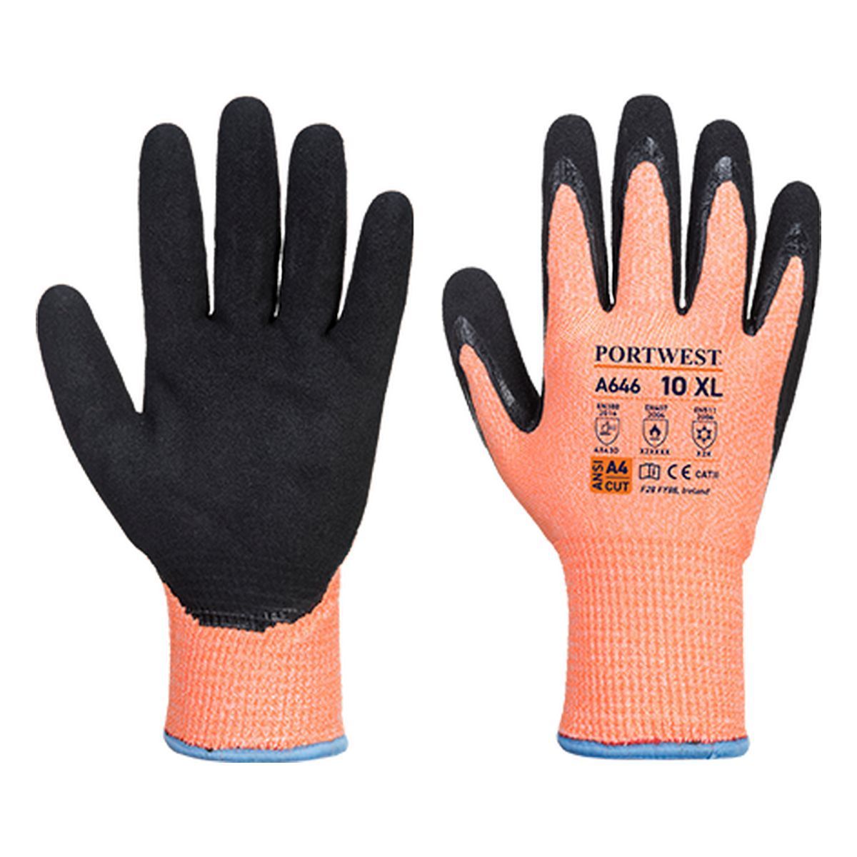 Style A646 | Vis Tex HR Cut Winter Gloves for Men & Women - Waterproof, Windproof, Thermal Insulated for Skiing, Snowboarding & Outdoor Activities