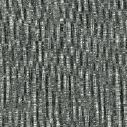 Premium Essex Yarn Dye Black Fabric - Perfect for Sewing Dresses, Shirts & Home Decor Projects