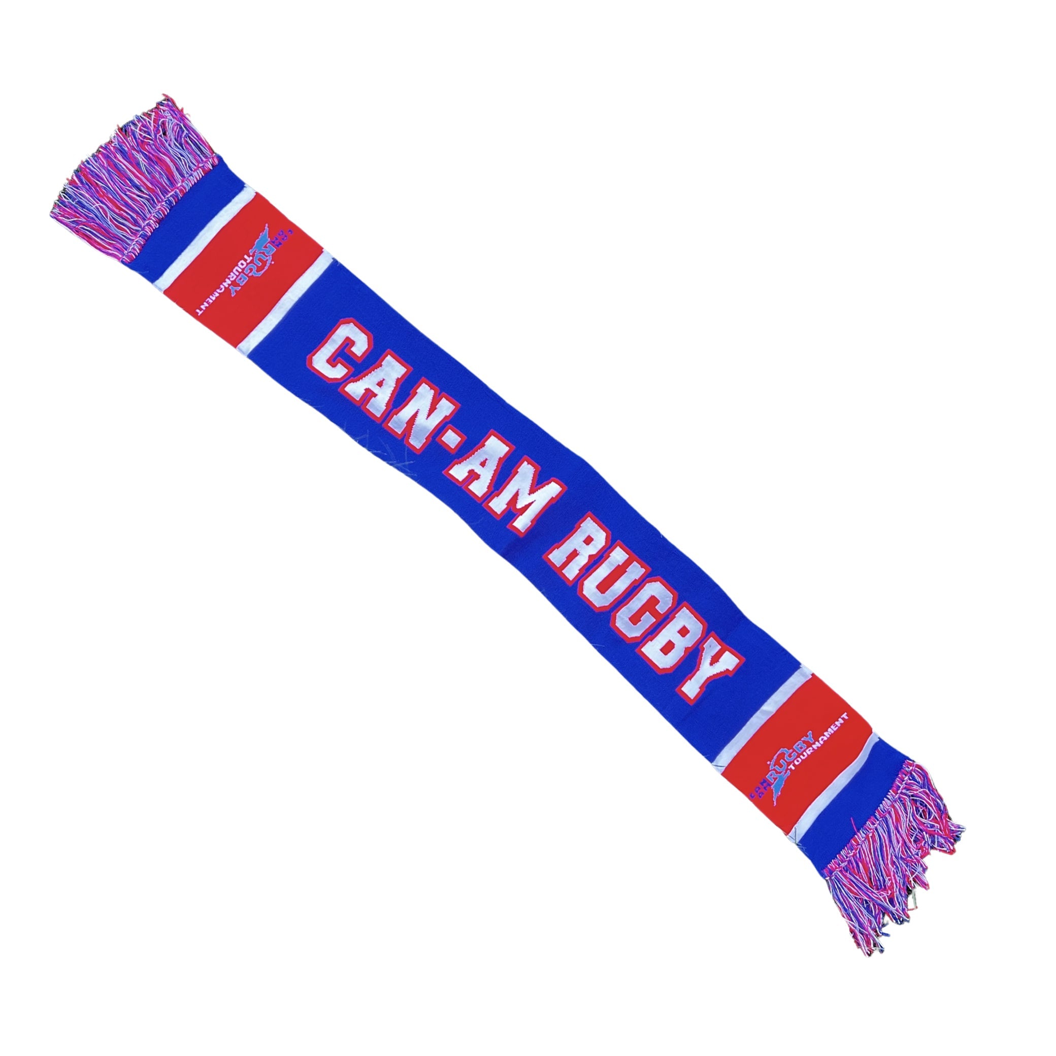 Can Am Rugby Knit Scarf - Soft Winter Scarf for Men & Women - Warm Plaid Blanket Scarf for Cold Weather - Perfect for Outdoor Sports, Travel and Casual Wear