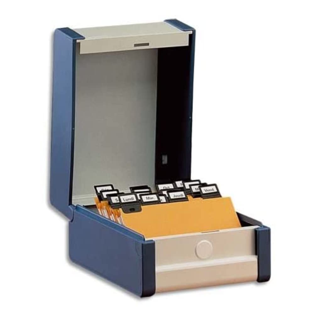 Valrex Provence Index Filing Box - A4 Document Organizer for Office & Home Storage - Perfect for Files, Folders, and Paperwork Organization