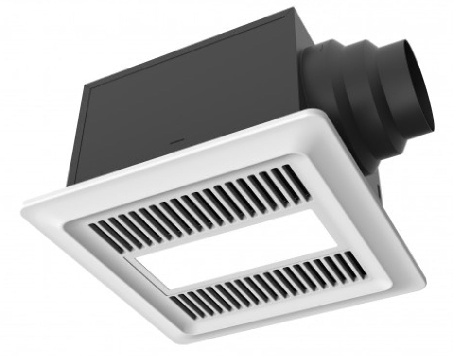 iLiving ILG8FV111 Energy Star Certified Bathroom Exhaust Fan with Adjustable Speed & Smart Flow Technology (50-110 CFM) - Quiet Ventilation for Home, Office, and Commercial Spaces
