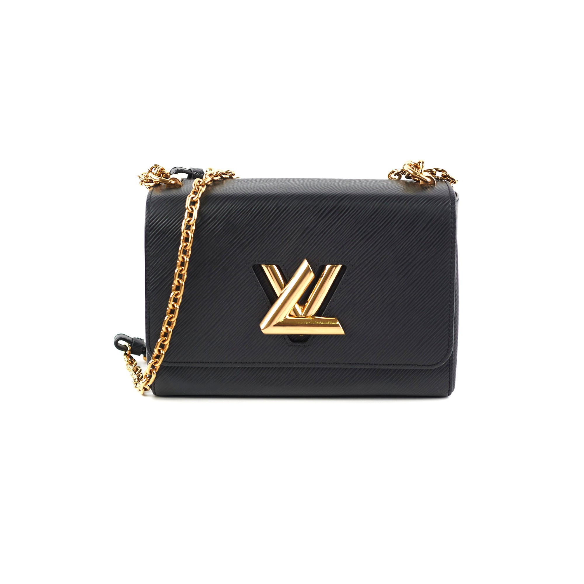 Louis Vuitton Twist MM Black Leather Handbag for Women - Luxury Designer Crossbody Bag for Work, Travel & Evening Events