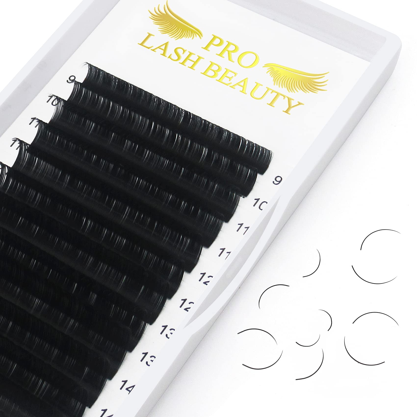 Premium Classic Eyelash Extensions - 0.15/0.18/0.20mm Individual Lashes with C/D Curl (C-0.20, 17mm) for Natural Volume & Length - Perfect for Salon Professionals & DIY Lash Lovers