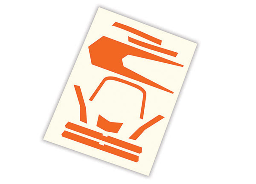 High Visibility Orange Safety Decals - Reflective Vinyl Stickers for Trucks, Vehicles & Work Gear - Perfect for Construction, Roadside Emergencies & Nighttime Visibility