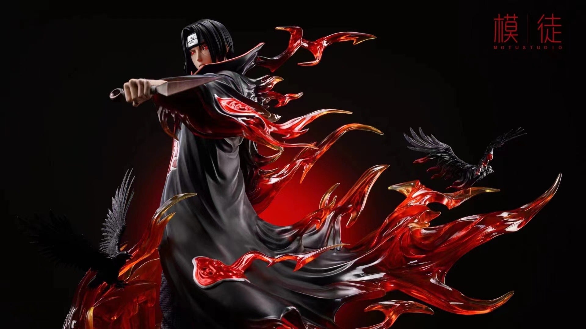 MOTU Studio Itachi Uchiha Anime Figure - Premium Collectible Naruto Shippuden Character Statue for Fans & Decor | Perfect for Home Display, Office Decor, and Anime Collections