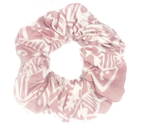 Elegant Mauve Scrunchie Hair Tie - Soft & Stretchy for Women & Girls - Perfect for Workouts, Yoga, and Everyday Style