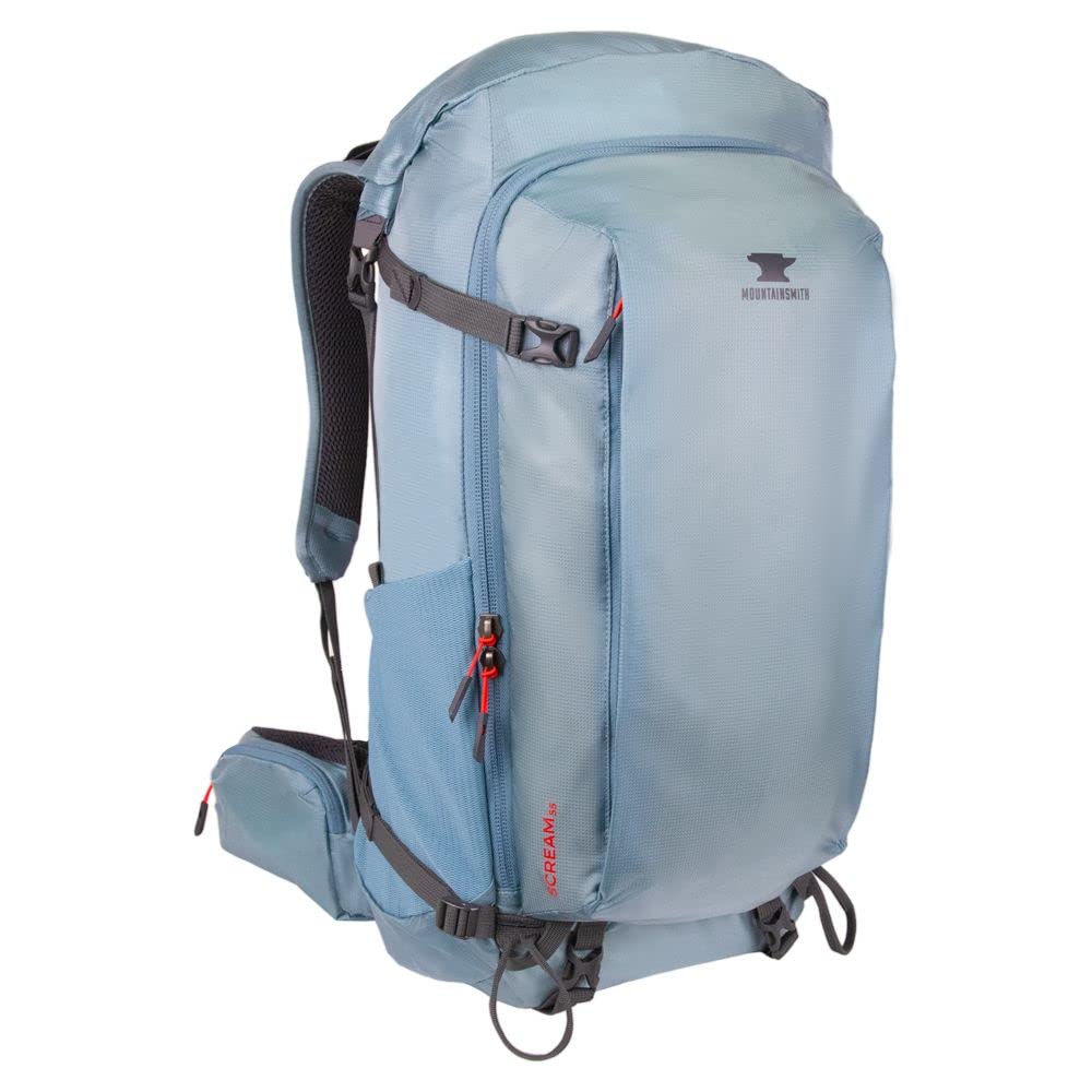 Mountainsmith Scream 55 Backpack - Lightweight Hiking Backpack for Men & Women, 55L Capacity, Durable Outdoor Gear for Camping, Trekking & Travel - Smoke Blue Color