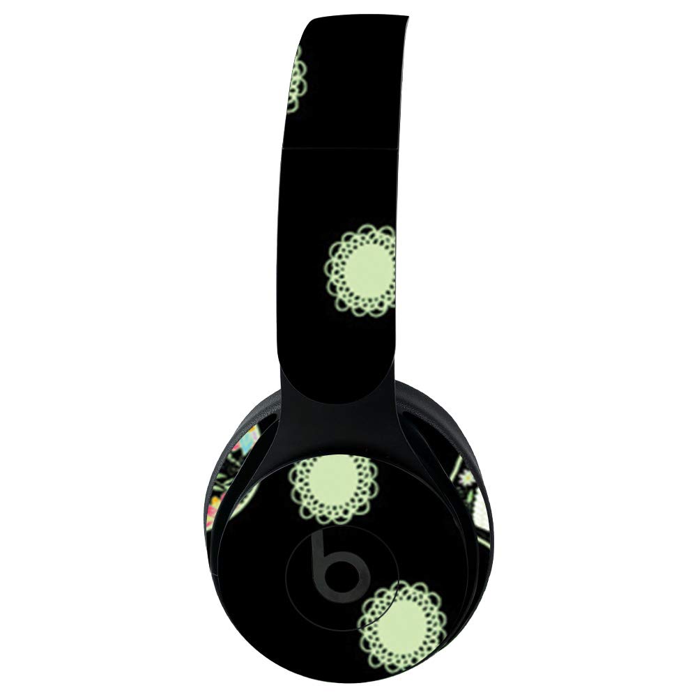 MightySkins Protective Vinyl Wrap for Beats Solo Pro Wireless Headphones - Nighttime Skulls Design | Durable, Customizable Decal Cover | Easy to Apply & Remove | Made in USA | Perfect for Gym, Travel & Daily Use