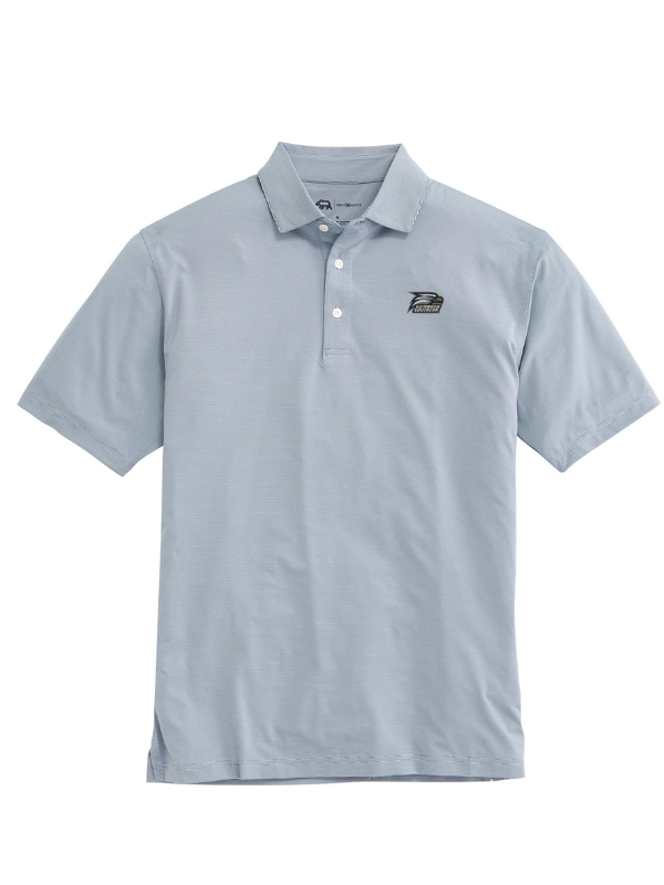 Georgia Southern Hairline Stripe Performance Polo Shirt for Men - Moisture-Wicking Golf & Casual Wear by Onward Reserve - Perfect for Office, Golf Course & Weekend Outings