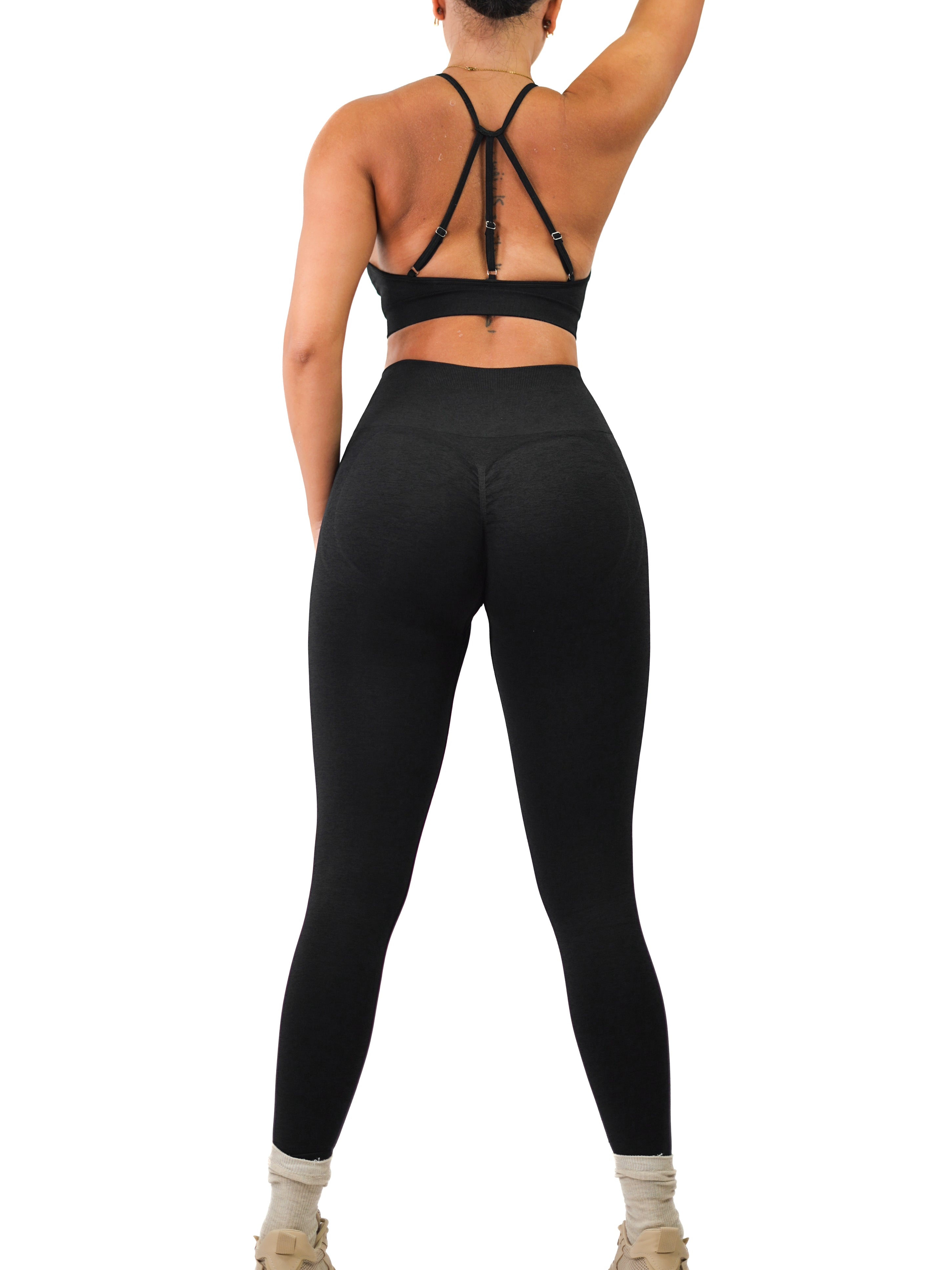 High Waist Sculpting Leggings for Women - Tummy Control Workout Yoga Pants (Black) | Perfect for Gym, Running & Everyday Wear
