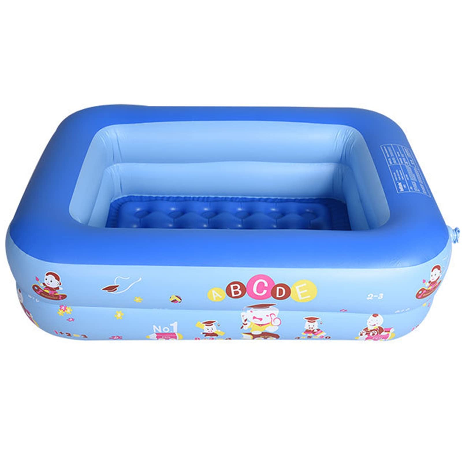 Inflatable Swimming Pool for Kids & Adults - 120cm Large Thickened Family Outdoor/Indoor Pool with Ocean Balls - Perfect for Backyard, Beach, Parties & Summer Fun (Blue)